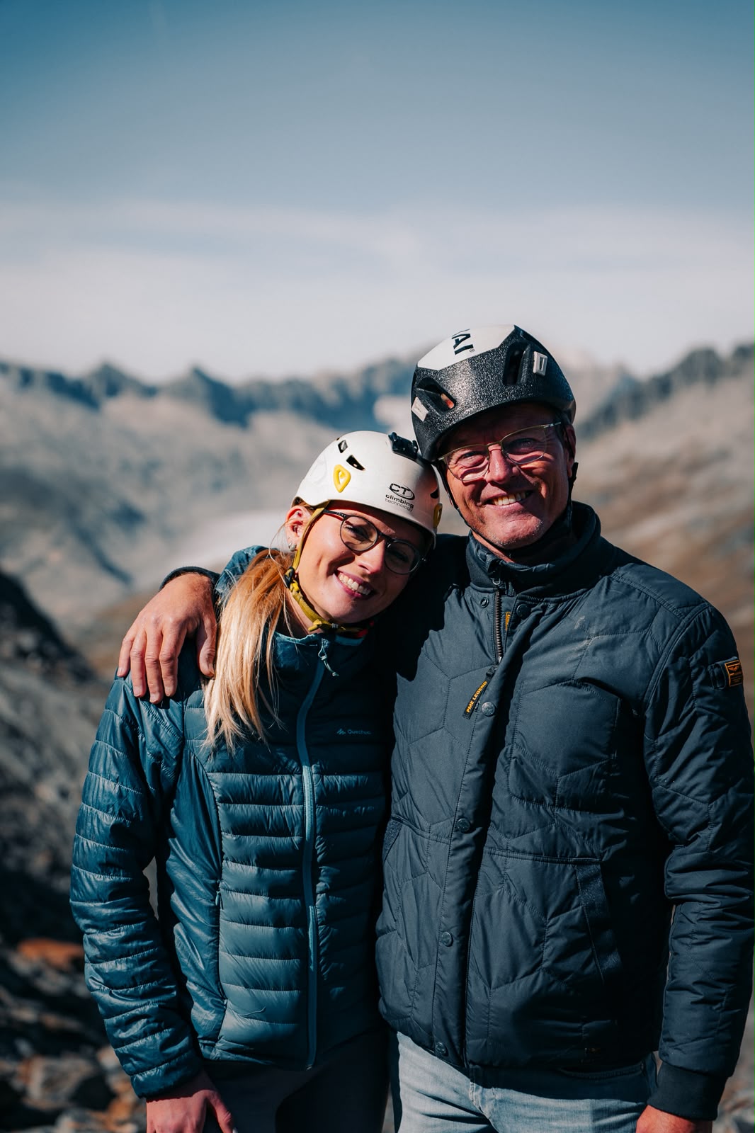 Vater und Tochter auf Tour