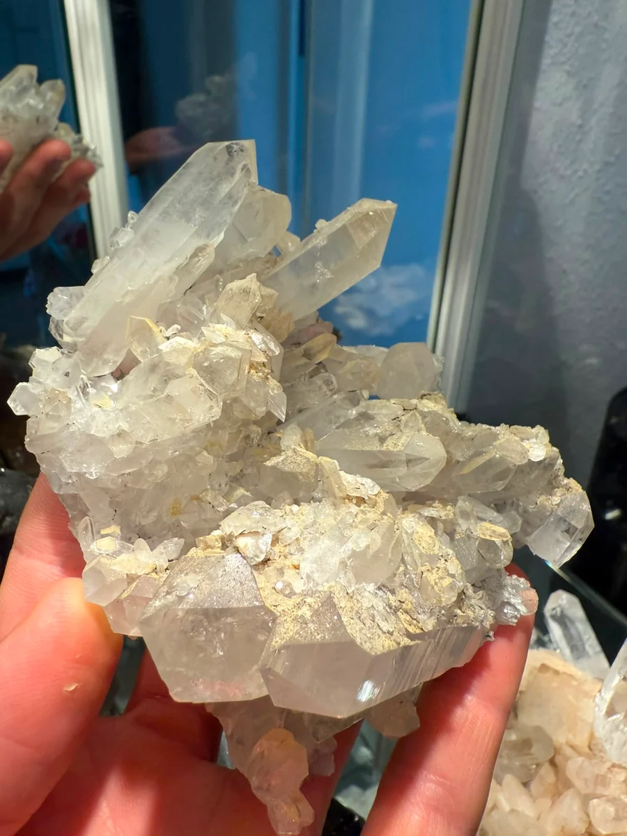 crystal cluster with little shiny calcites - Image 9