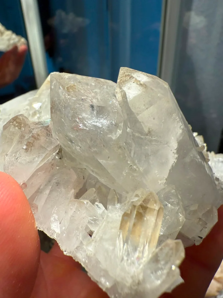 crystal cluster with little shiny calcites - Image 3