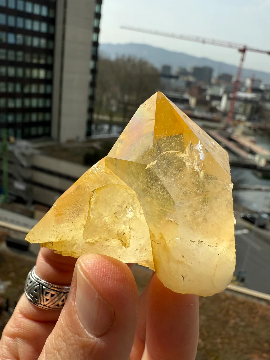 2 Bergkristalle (klar und Limonit) - Bild 9