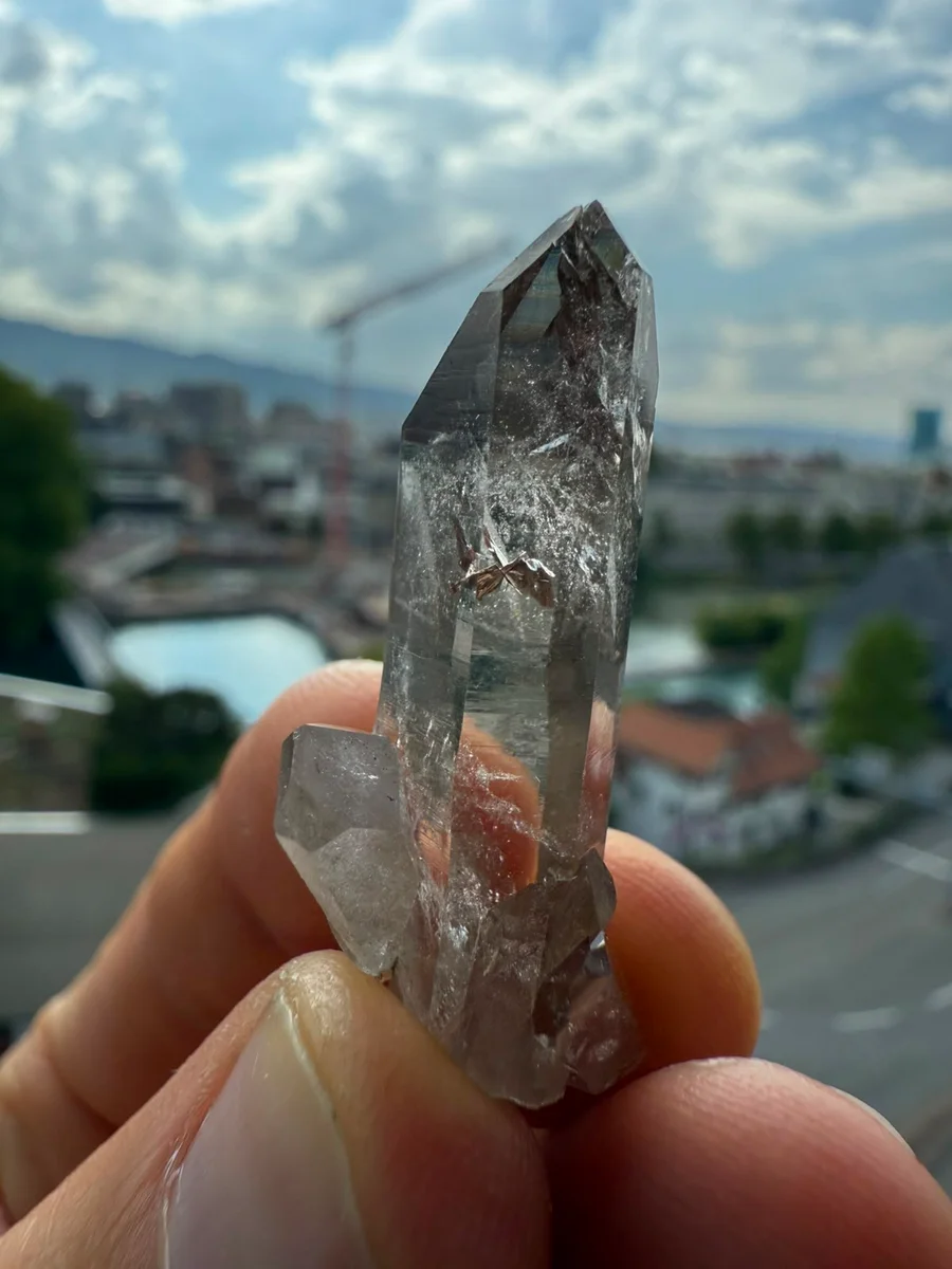 7 kleine Rauchquarze mit Stüfklikarakter  - Image 5